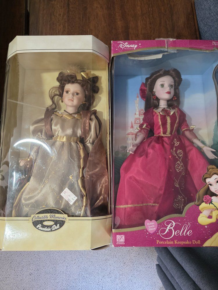 2 Porcelain Dolls For Sale