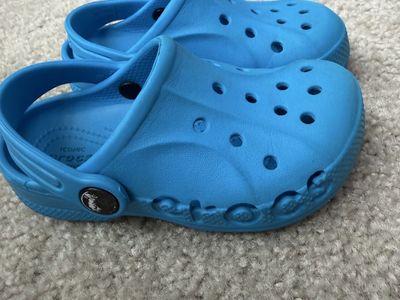 Blue Crocs size 9