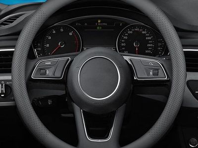 Tesla Model Y/3 Perforated Leather Steering Wheel Cover - 14-14 1/4" Diameter, Non-Slip, Ultra-Thin