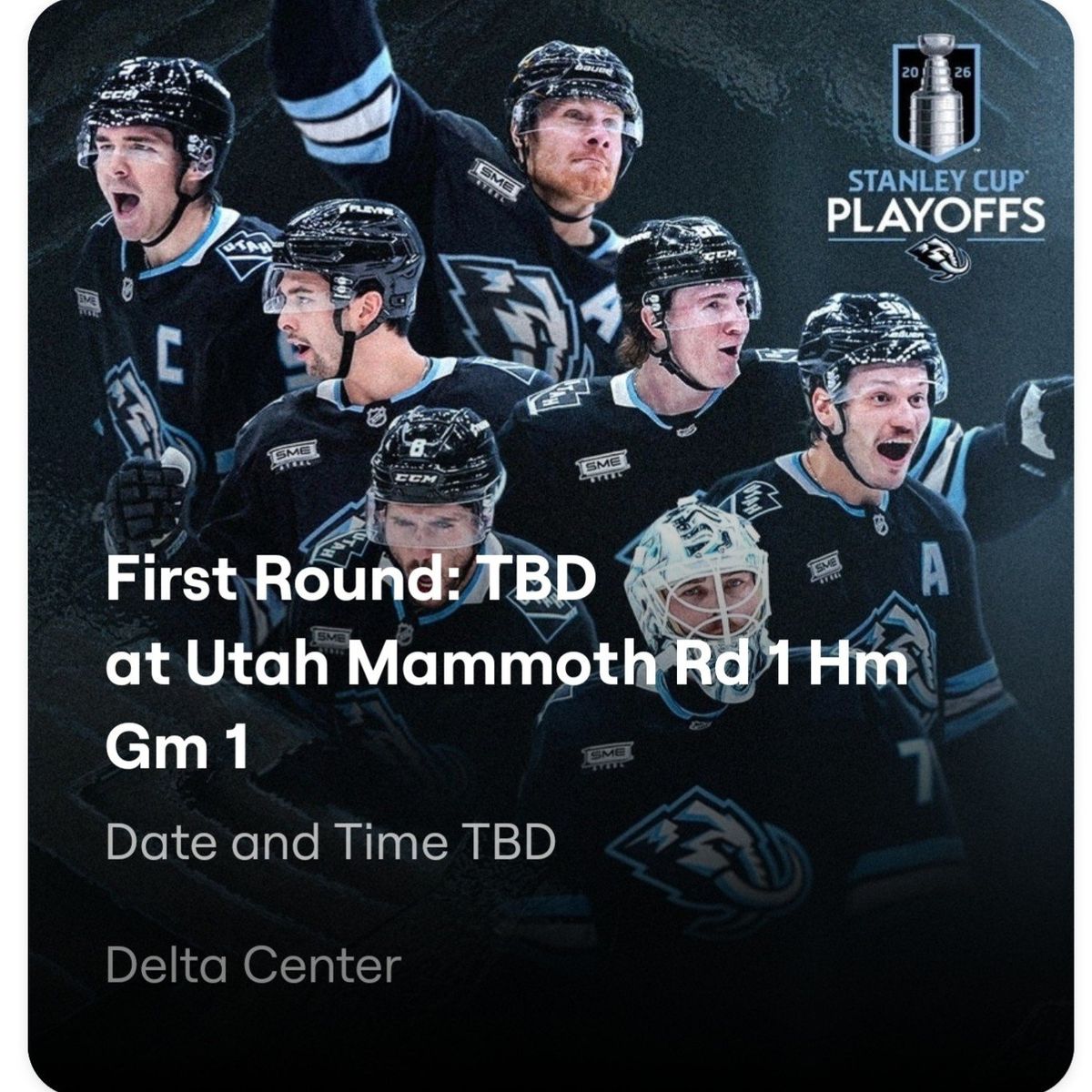 Utah Mammoth Playoff home game 1