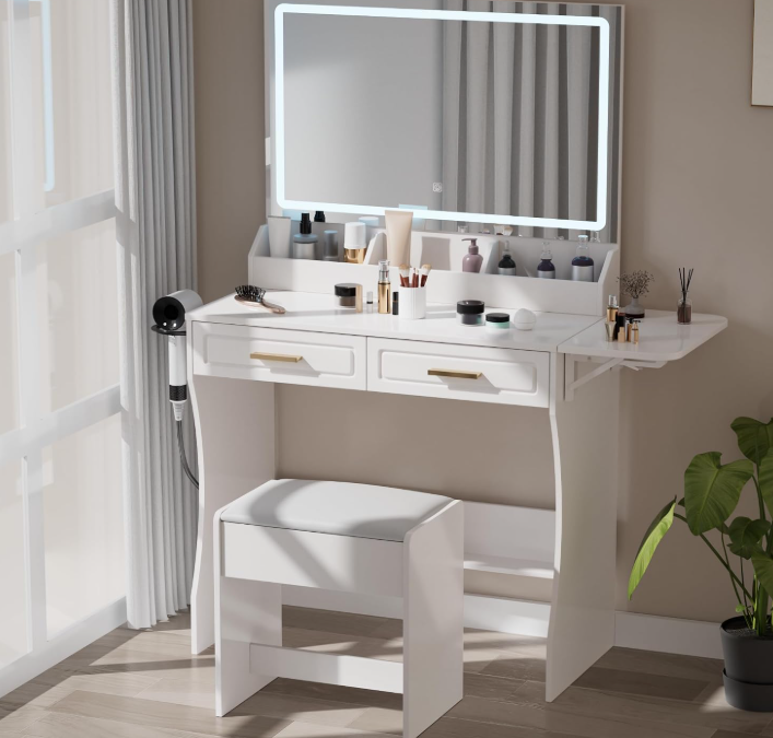 Brand new Vanity Set with Stool