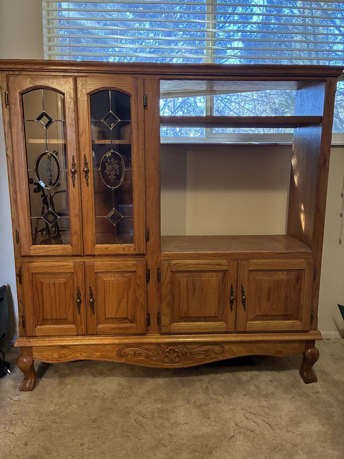 1998 Oak Entertainment Center