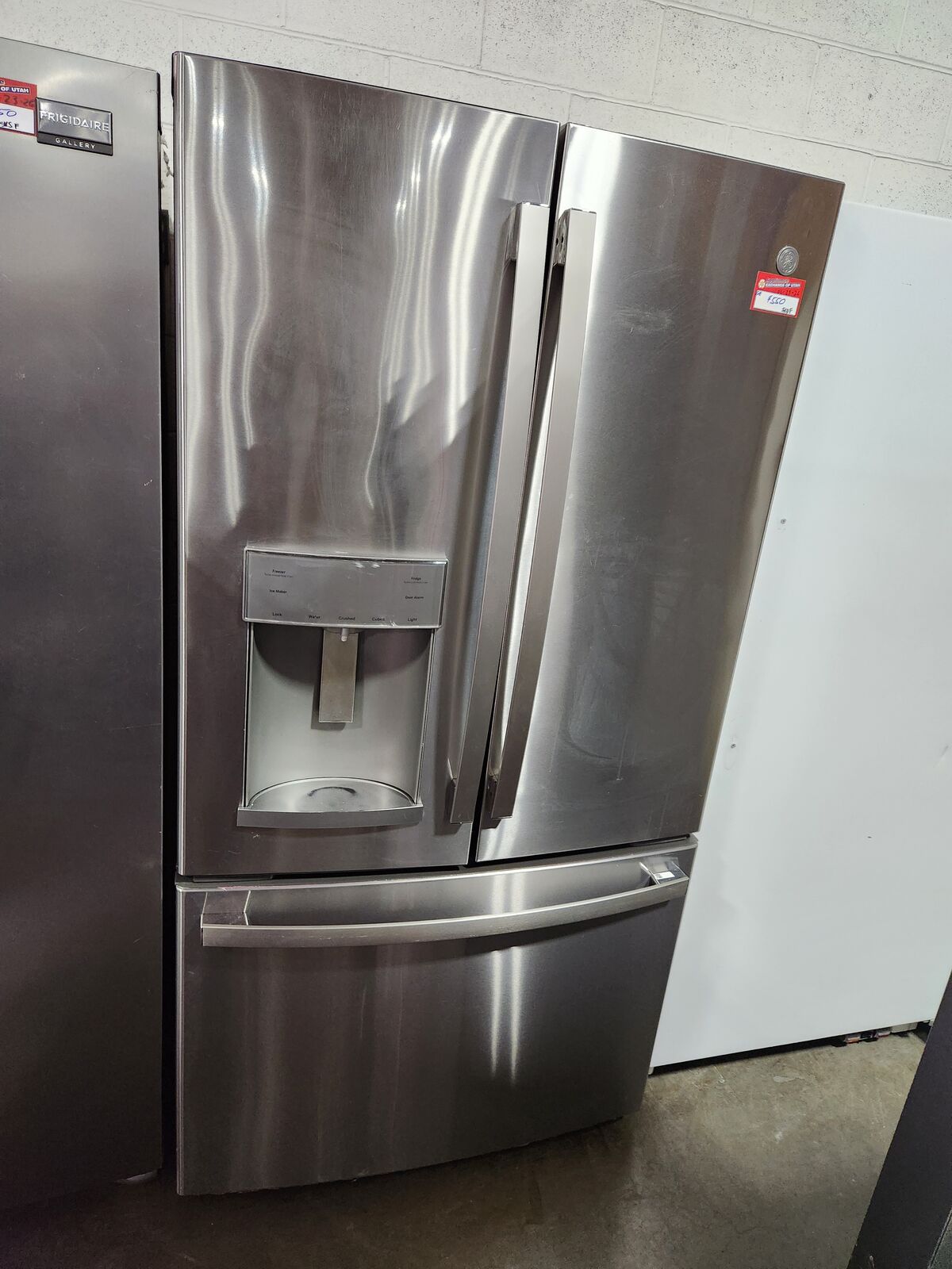 NICE GE STAINLESS STEEL FRENCHDOOR FRIDGE! W-WARRANTY