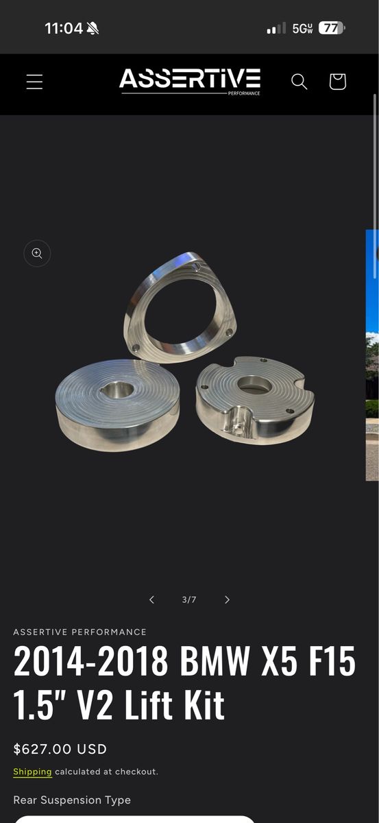 14-18 BMW X5 2" Lift Kit