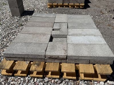 Concrete Pavers & Blocks - Assorted Sizes, Great for Landscaping, Patio, or Retaining Walls