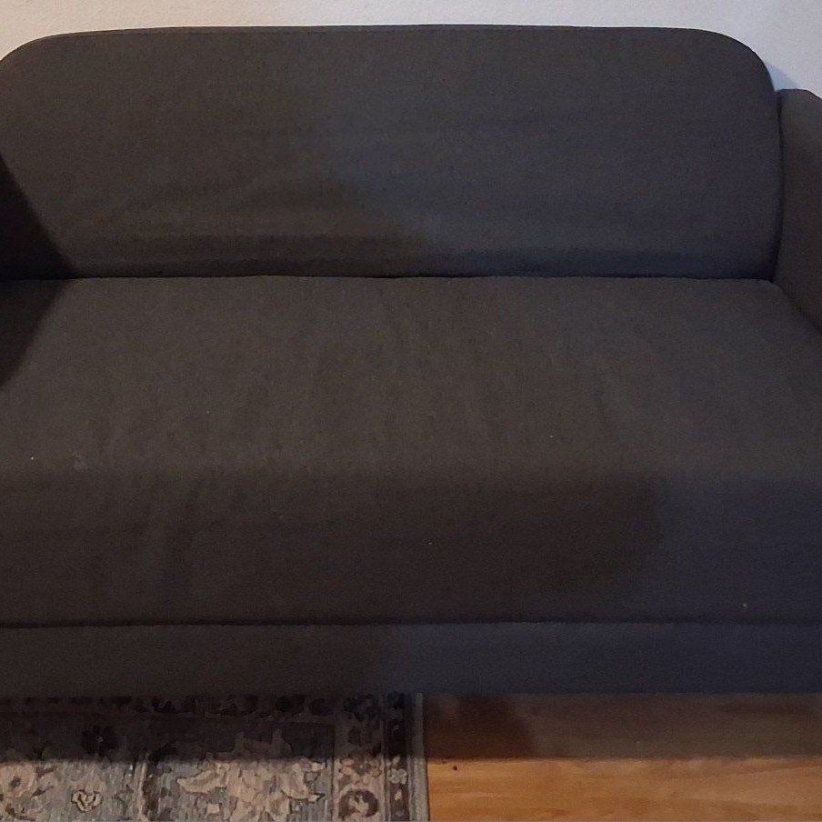 Gray loveseat