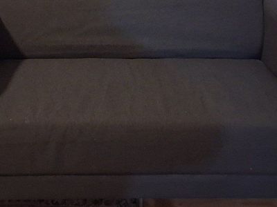 Gray loveseat