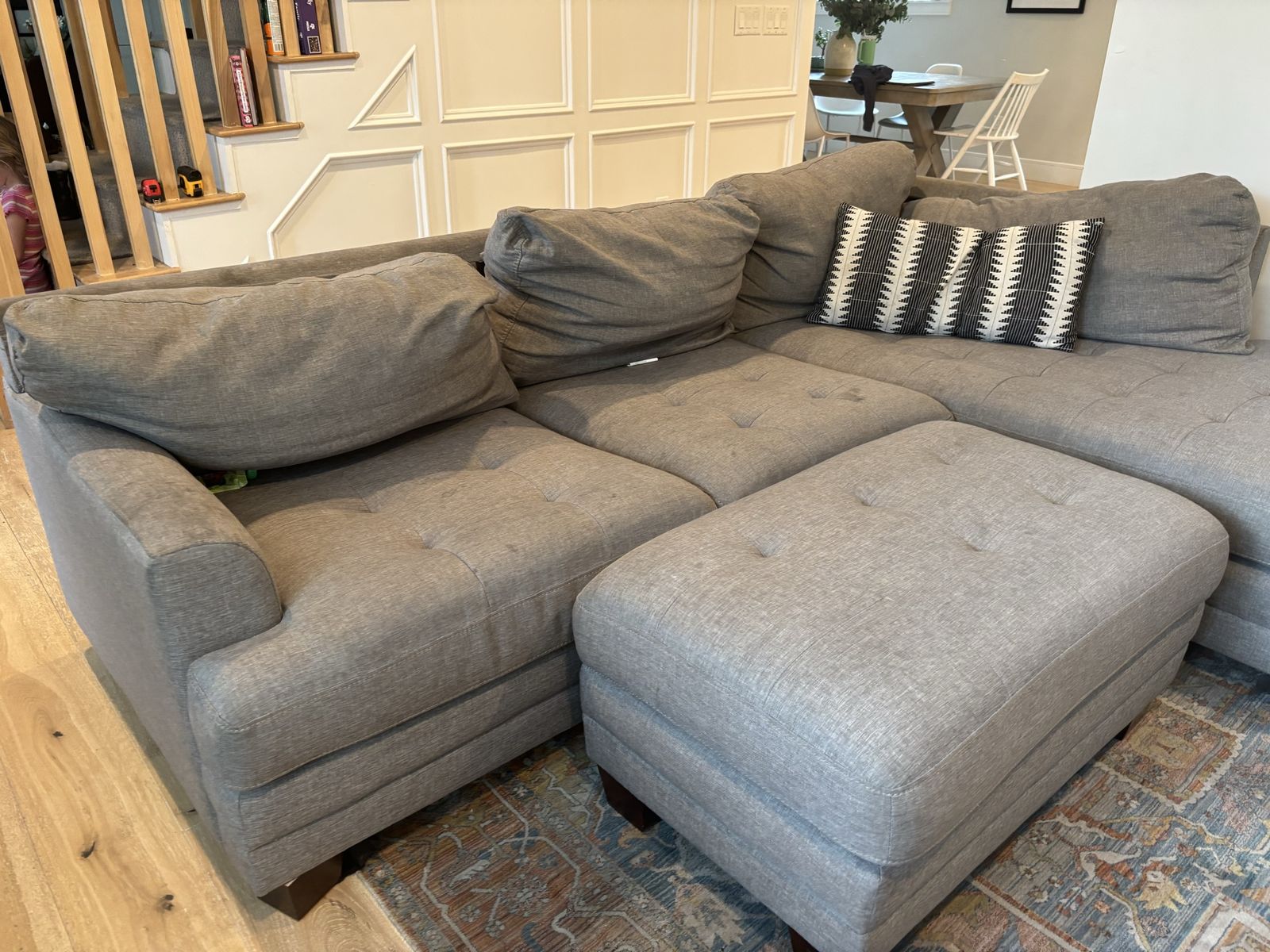 Grey sectional