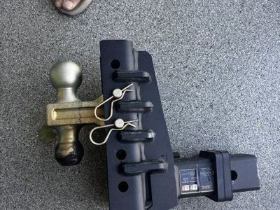 adjustable trailer hitch for 2.5" receiver, 6" drop and rise