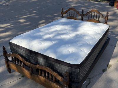 Vintage Wooden bedroom set, Queen Size