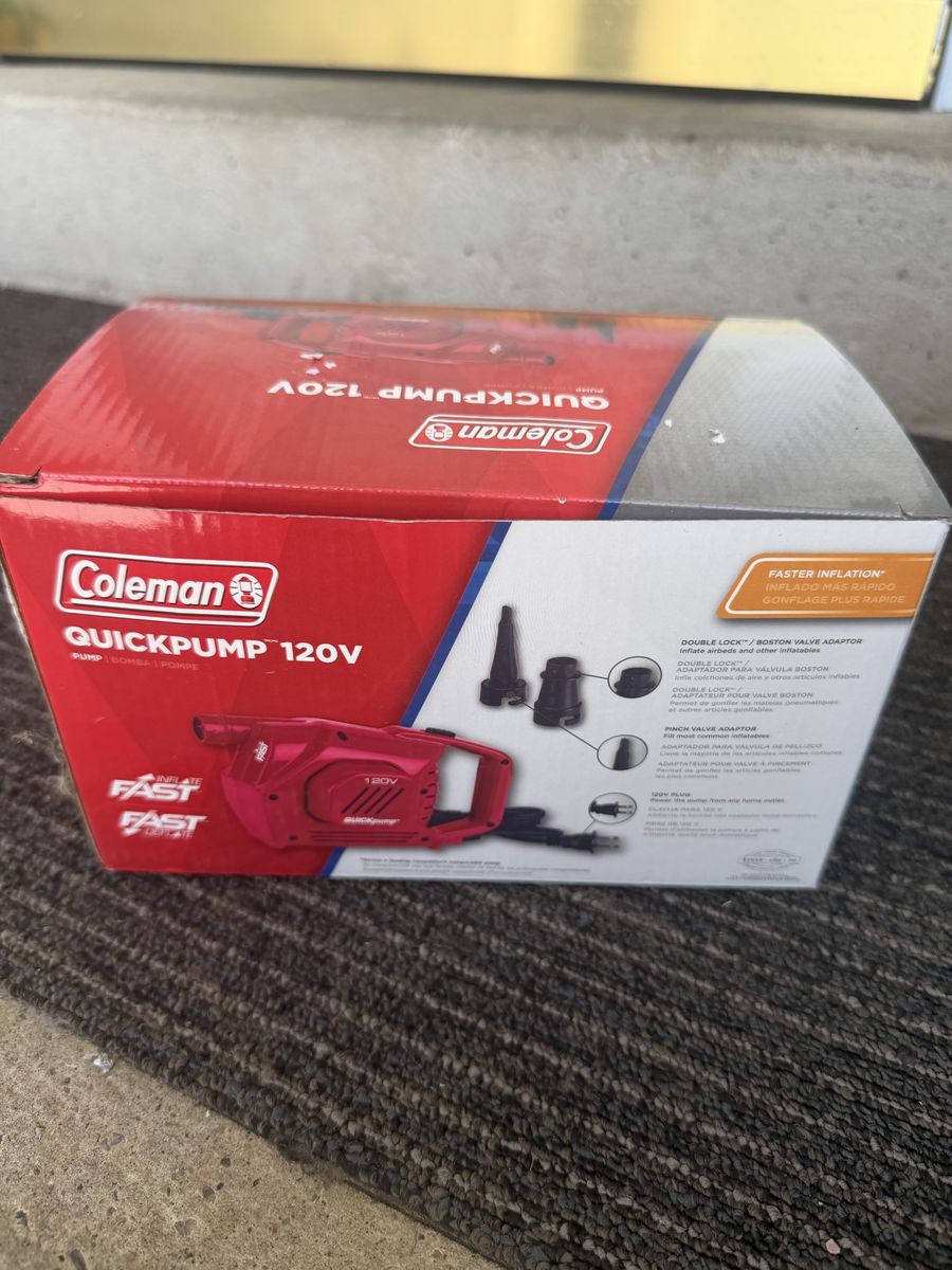 Coleman Quickpump 120V Electric Air Pump - Fast Inflation for Inflatables