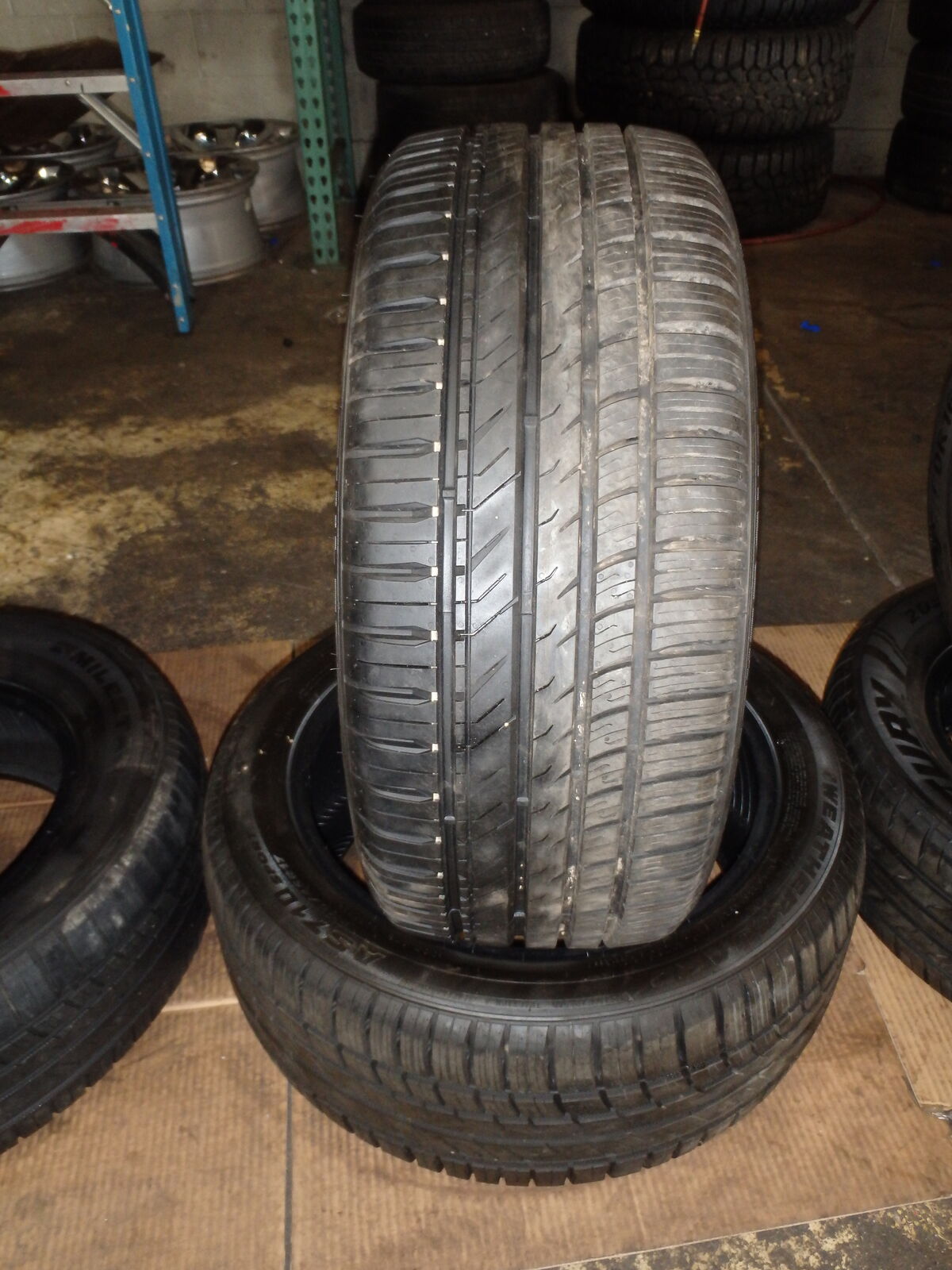 235/45R17 MILESTAR WEATHERGUARD AS710 SPORT PAIR OF TWO USED TIRES