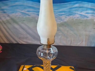 Unique oil lamp 20” tall