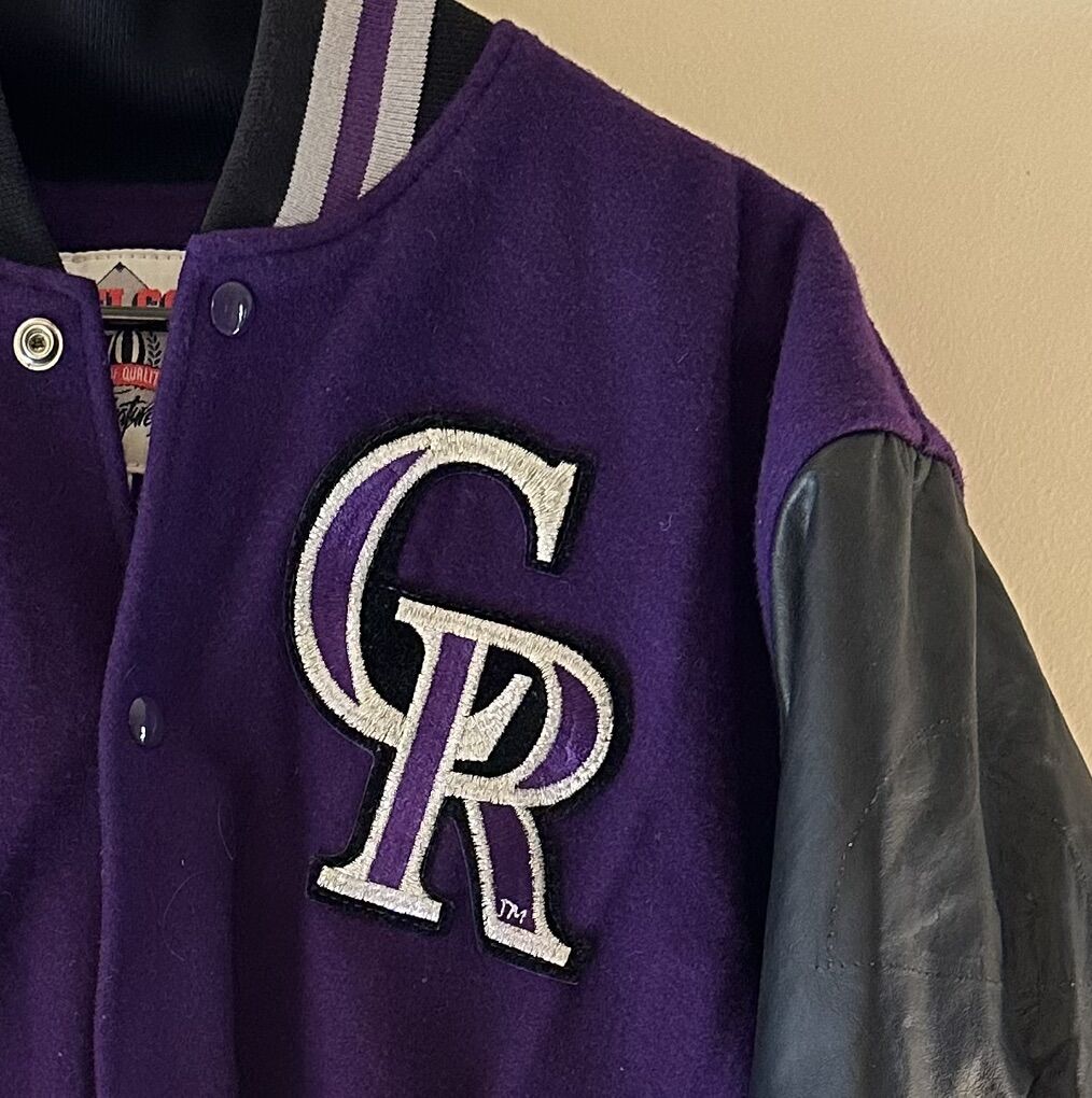 Vintage Colorado Rockies Varsity Letterman Jacket