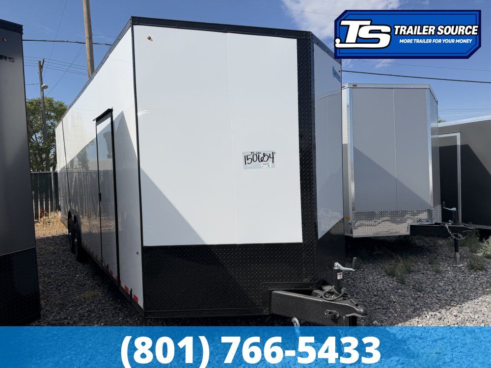 8.5x24 Look Element Elite Enclosed Car Hauler Trailer - 10K GVWR - .080 PolyCor, Alloy Wheels, Black Out Package, Finished