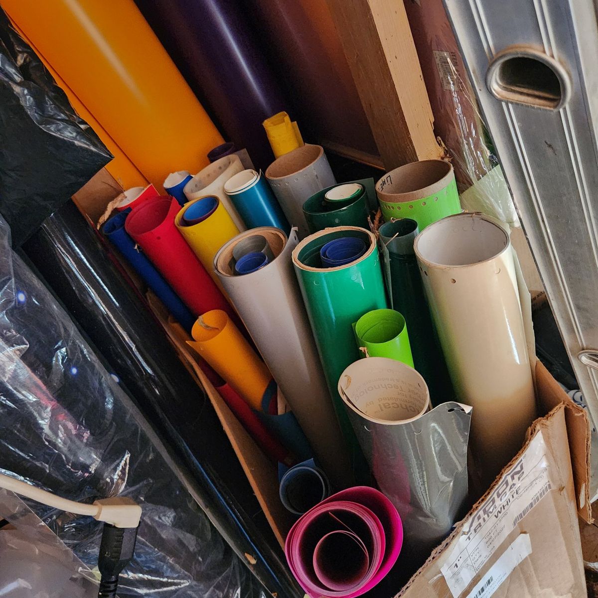 Assorted Vinyl Rolls - Various Colors & Sizes for Crafts, Decals, & Signage