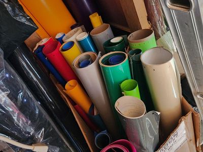 Assorted Vinyl Rolls - Various Colors & Sizes for Crafts, Decals, & Signage