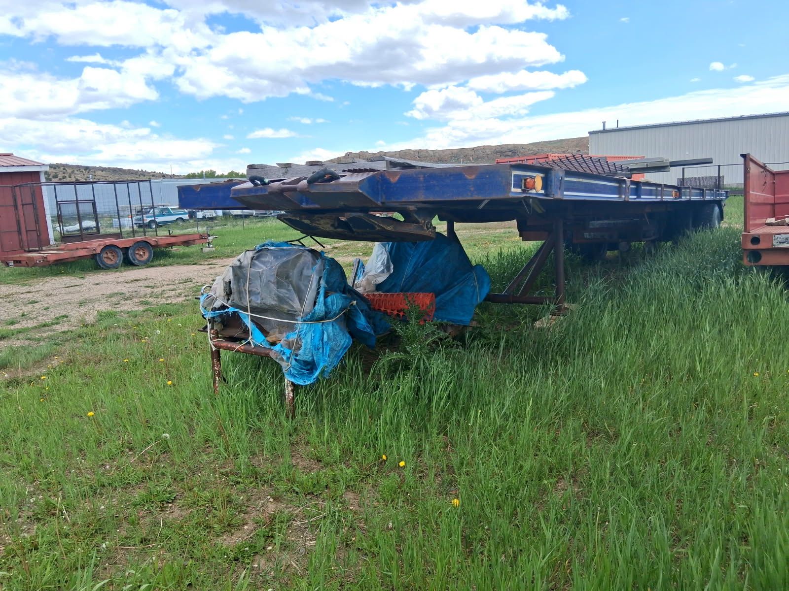 Heavy-Duty Flatbed Trailer for Sale - Used Condition