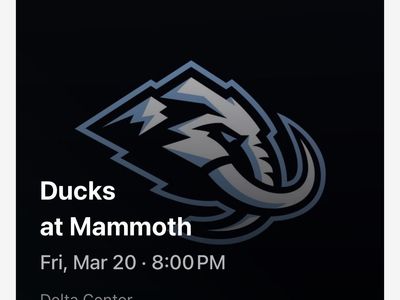 Utah Mammoth Vs Anaheim Ducks Tickets