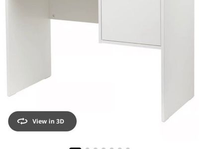 IKEA SYVDE White Dressing Table 39.5" x 19" with Storage Drawer