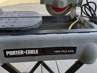 Porter Cable 1500 7" Diamond Blade Tile Saw 7.4 amp Works Great