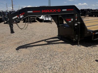 8.5x40 Maxx-D TDX Gooseneck Full Deck Equipment Trailer - 30K GVWR - 15K Axles, HDSS (Hutch) Suspension, Hydraulic Disc Brakes,