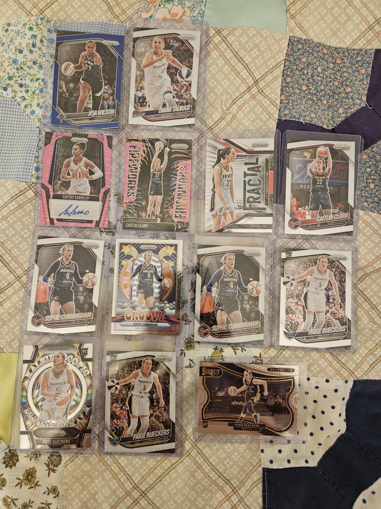 WNBA Trading Cards Lot Caitlin Clark Paige Bueckers A'ja Wilson