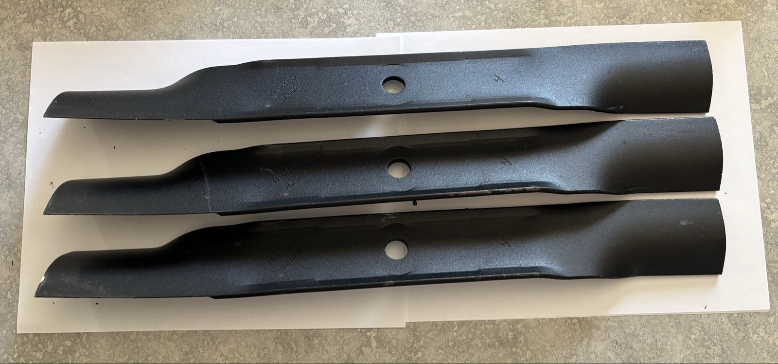 Set of 3 Mower Blades, Part #115-2454-003 New,
