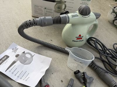 Bissell Steam Shot Handheld Steam Cleaner with Original Box and Attachments