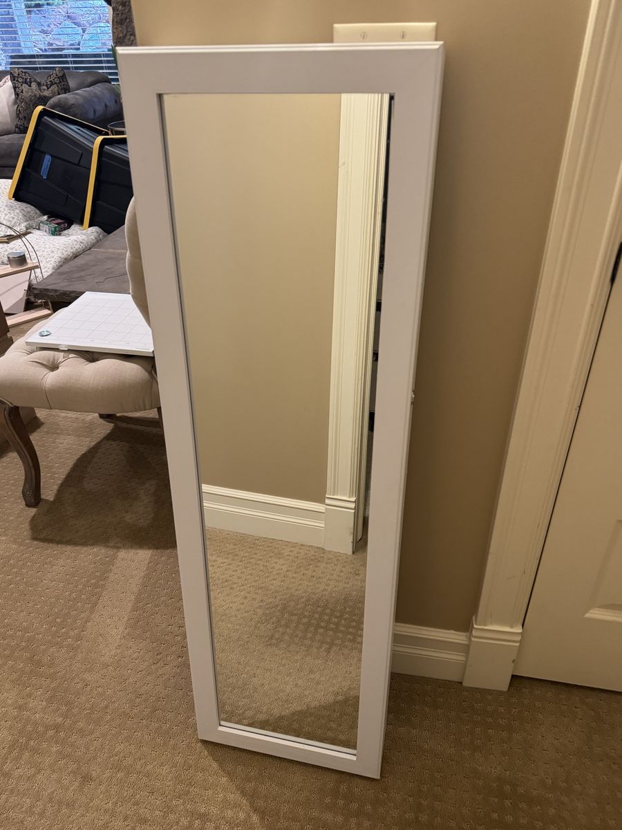 Songmics White Door/Wall Mount Jewelry Armoire Cabinet Mirror Organizer