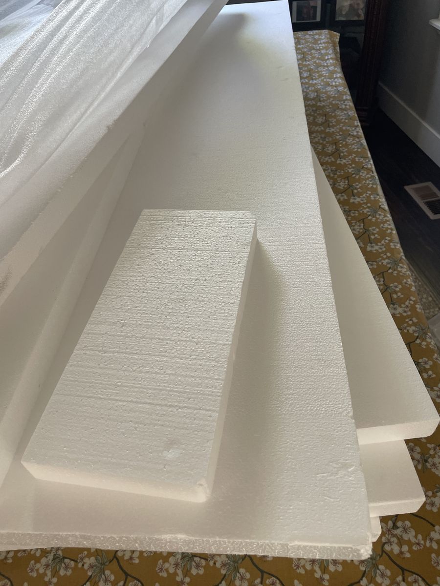 Assorted White Styrofoam Sheets & Blocks - Crafting, Packaging, Insulation Material