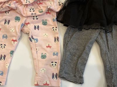 Baby girl skirted pants bundle (6 months)
