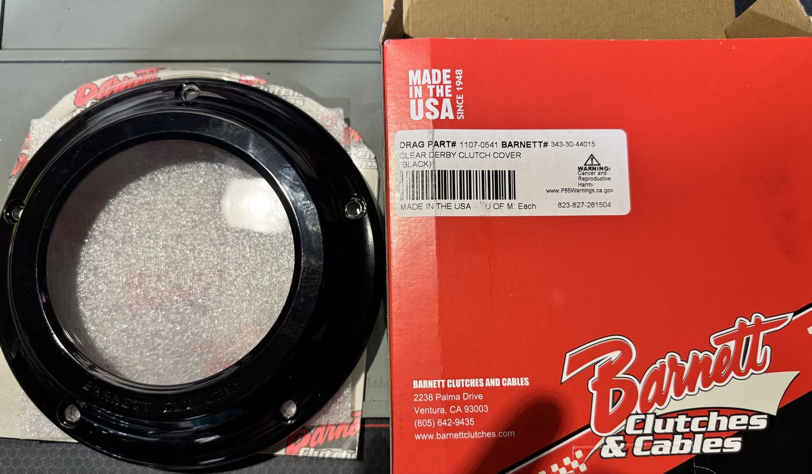Barnett Clear Derby Cover
