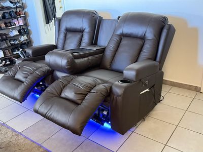 Premium URRED Power Reclining Theater Loveseat - E