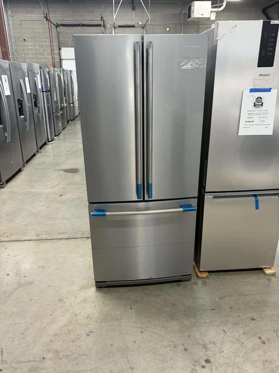 NEW KITCHENAID 30 INCH STAINLESS FRENCH DOOR FRIDGE