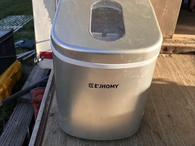 Euhomy Portable Countertop Ice Maker Silver Used