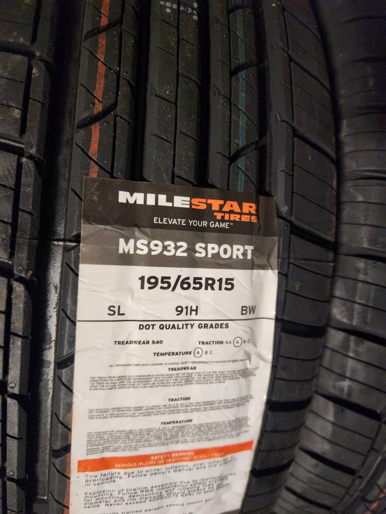 195/65r15 milestar ms932 sport