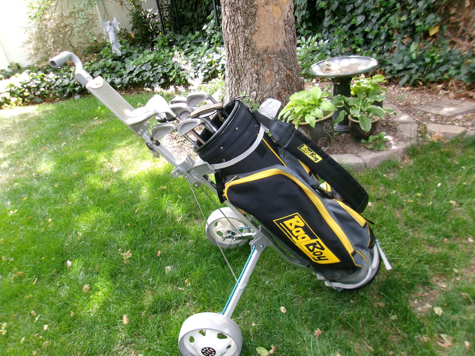 Mens Tour Model TM2000 Golf Club Set in a Bag Boy Golf Bag with Golf Caddy - Right Hand