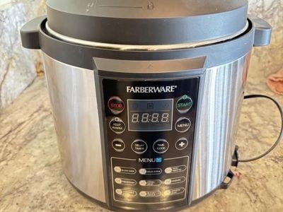Farberware 7-in-1 Programmable Pressure Cooker - Stainless Steel, 6-Quart Capacity