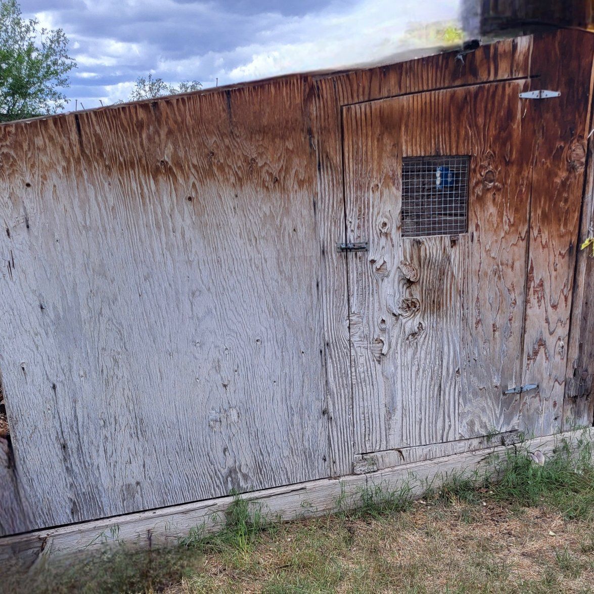 **OLD WOOD WALL WITH DOOR**