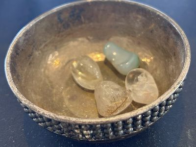 German Hammered Silvered Copper Bowl Circa 1900