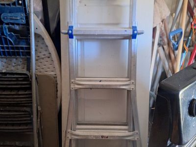 Werner 300-lb Duty Rating Aluminum Telescoping Multi-Position Ladder, 12-ft
