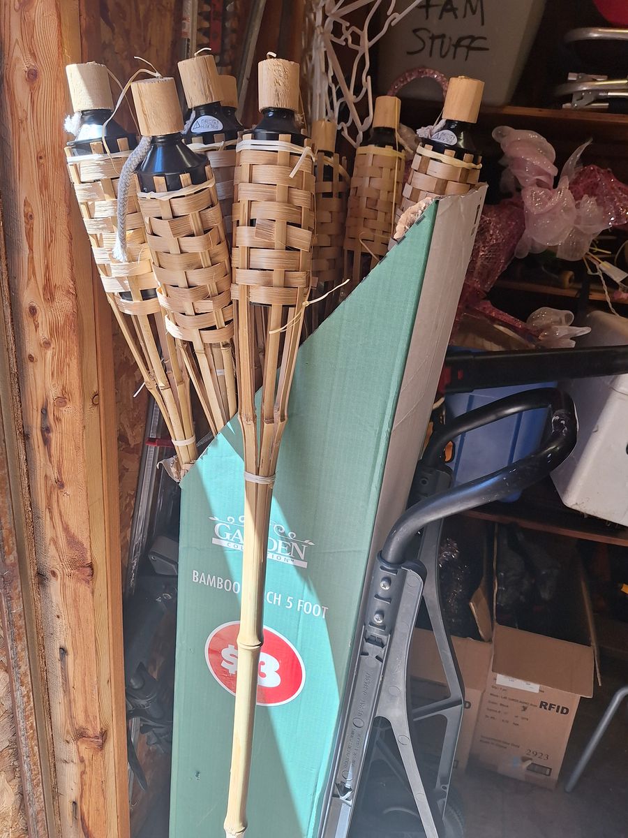 tiki torches