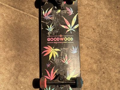 GOODWOOD Skateboards Rainbow Leaf Deck Complete Skateboard