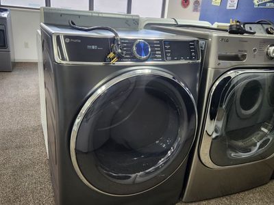 GE Profile Electric Dryer in Dark Finish with Front Load Design - Like New