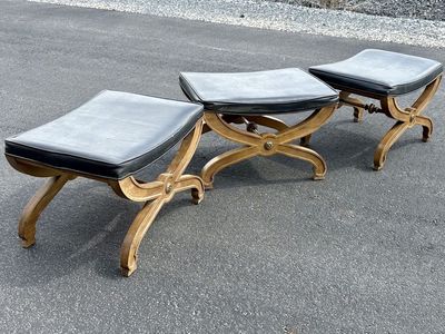 Fantastic Drexel Mid Century Modern stools vintage MCM