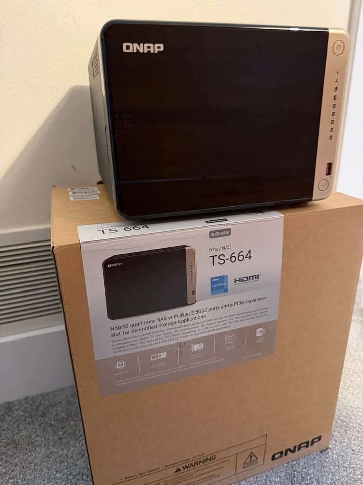 6 bay QNAP TS-664 (no hard drives)