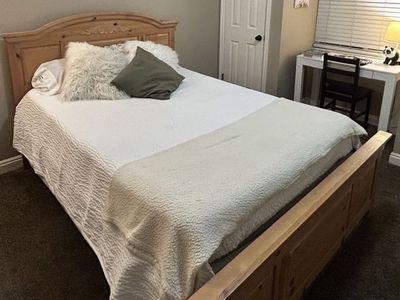 Bed with mattress