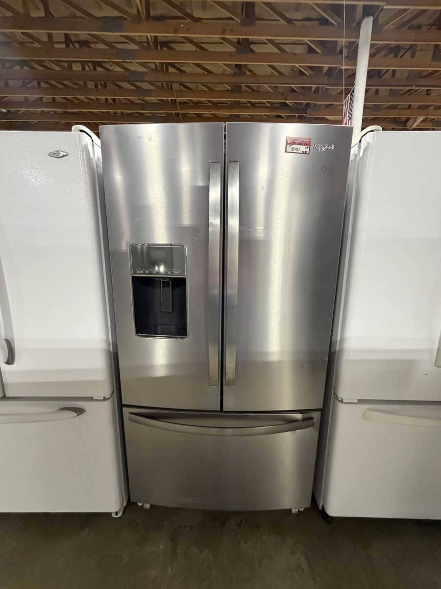 BIG SAVINGS NOW! WHIRLPOOL FRENCH DOOR FRIDGE