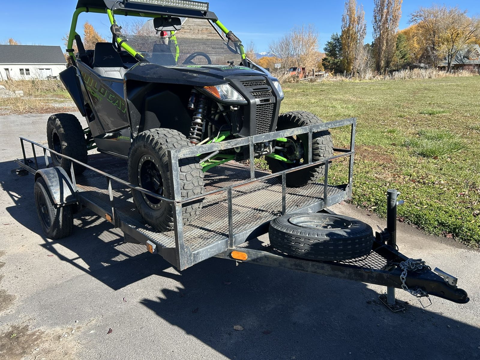 6x12 Single Spring Axle UTV or ATV Utility Trailer